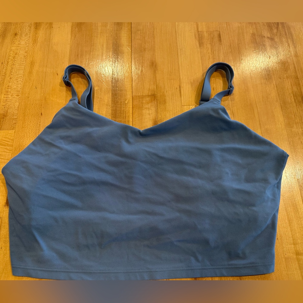 Athleta light blue sports bra, 1x
